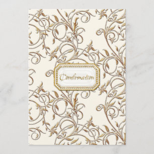 Invitation Confirmation de la Croix de la reine Glam Old Holl