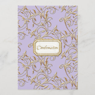 Invitation Confirmation de la Croix de la reine Glam Old Holl