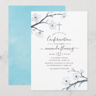 Invitation Confirmation des fleurs de cerises