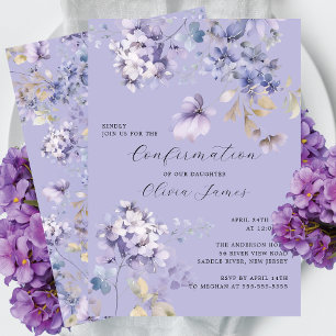 Invitation Confirmation des violets sauvages