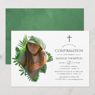 Invitation Confirmation d'été tropical à l'aquarelle