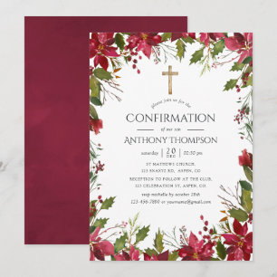 Invitation Confirmation Fleurie Aquarelle Bourgogne