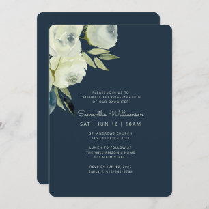 Invitation Confirmation Pour Lui Aquarelle Moderne Floral