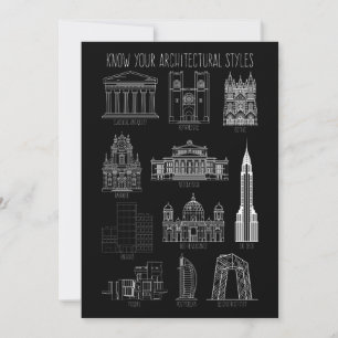 Invitation Connaissez vos styles architecturaux Bâtiments