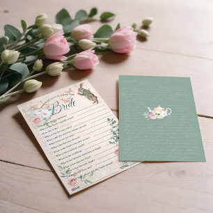 Invitation Connaissez-vous bien le jeu de la Fête des mariées