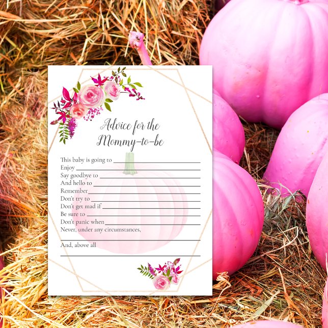 Invitation Conseil baby shower pour maman pour être Citrouill (Créateur téléchargé)