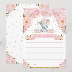 Invitation Conseil de Baby shower des éléphants pour les pare