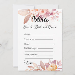 Invitation Conseil pour la mariée et la chambre rose Boho Flo