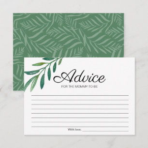 Invitation Conseil pour le Baby shower de verdure à vivre