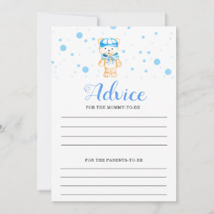 Invitation Conseils Blue Boy Jeu de Baby Shower
