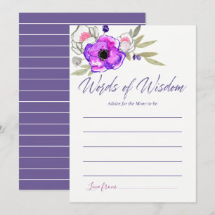 Invitation Conseils pour maman Baby shower