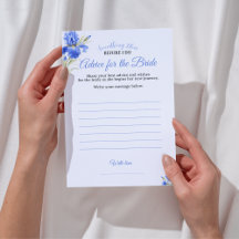 Conseils Something Blue pour la mariée Shower nupt