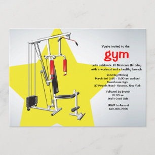 Invitation Conservation de l'invitation convenable de gymnase