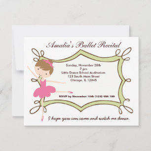 Invitation Considérant Ballet