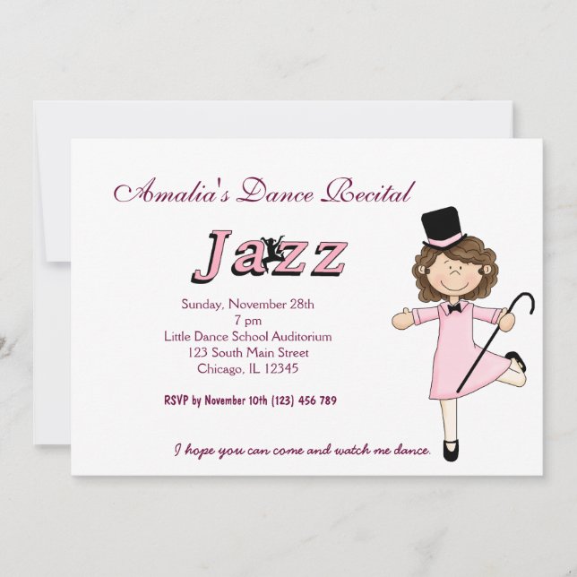 Invitation Considérant Danse (Devant)