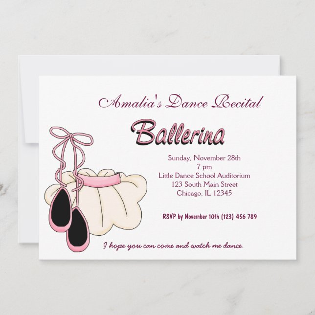 Invitation Considérant Danse (Devant)