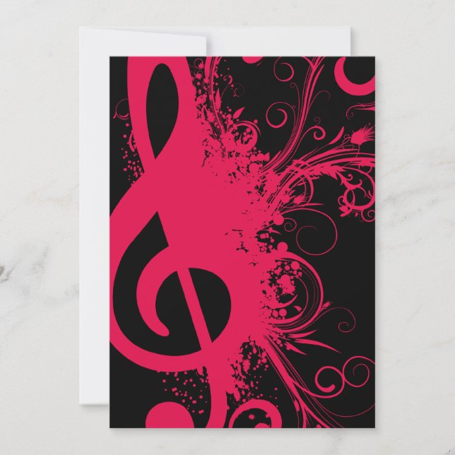 Invitation Considérant musique senior (Devant)