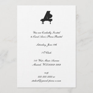 Invitation Considérant Piano