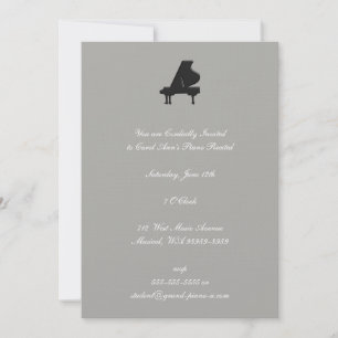 Invitation Considérant Piano