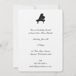 Invitation Considérant Piano