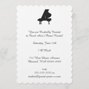 Invitation Considérant Piano