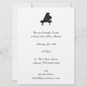Invitation Considérant Piano
