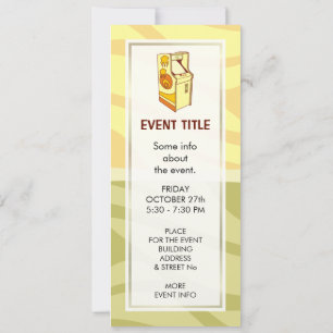 Invitation Console Tall Arcade Games