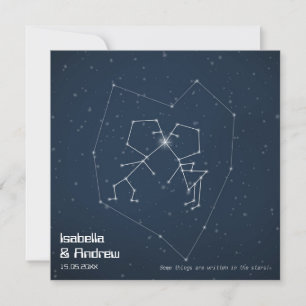 Invitation Constellation d'amour