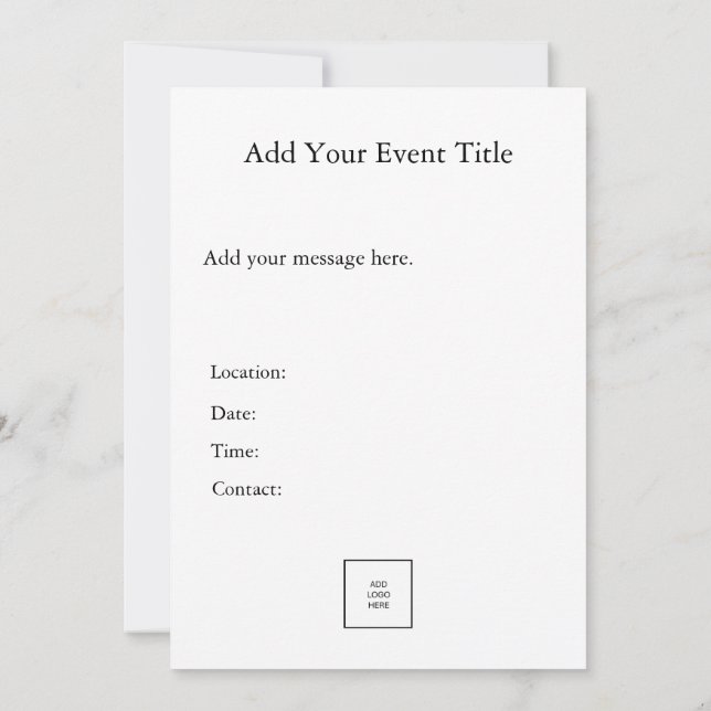 Invitation Construire Une Équipe (Dos)