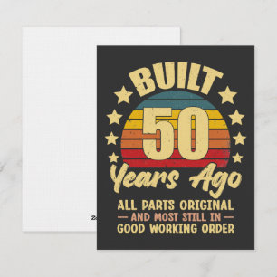 Invitation Construit il y a 50 ans Toutes les pièces d'origin