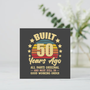 Invitation Construit il y a 50 ans Toutes les pièces d'origin
