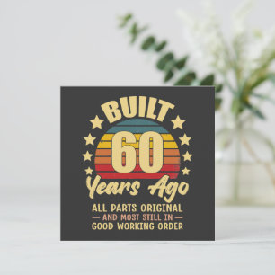 Invitation Construit il y a 60 ans Toutes les pièces d'origin