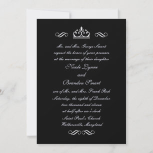Invitation Conte aux fées d'argent