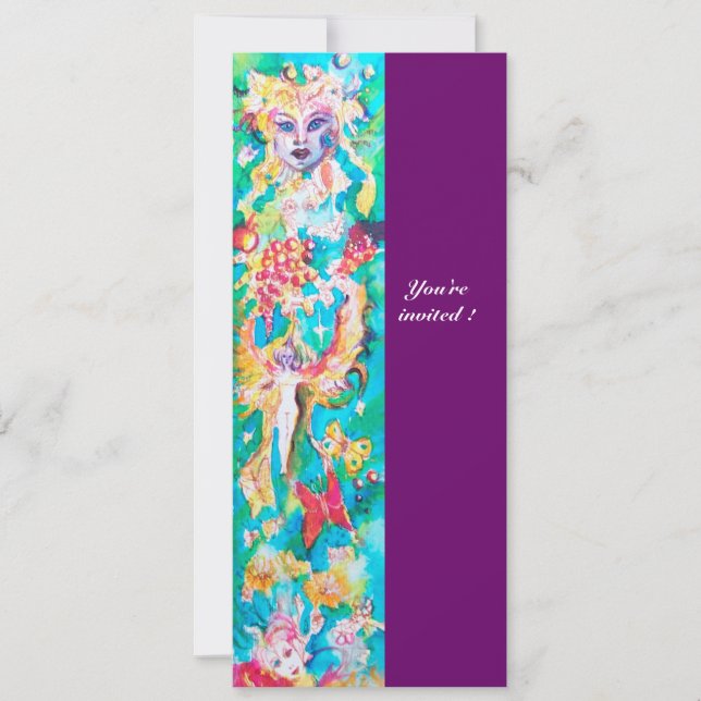 INVITATION CONTE DE FÉE AU RAISIN 9 (Devant)