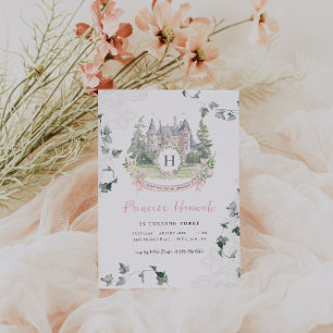 Invitation  Conte de Fées Élégant   Fête d'anniversaire de Pr