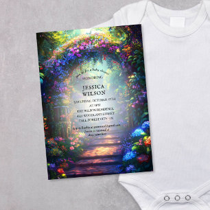 Invitation Conte fée d'été Baby shower forestier enchanté