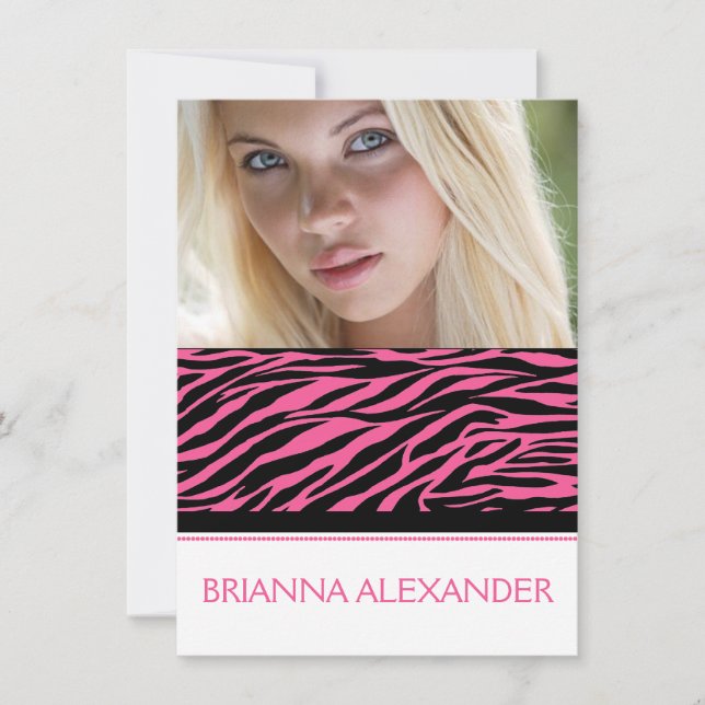 Invitation contemporain chic de photo de sweet (Devant)