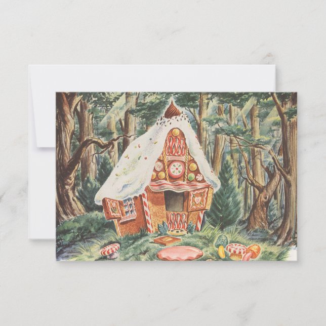 Invitation Contes de fées vintages, changement d'adresse (Devant)