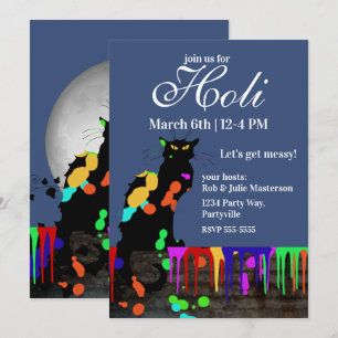 Invitation Conversation Noir Holi Hai