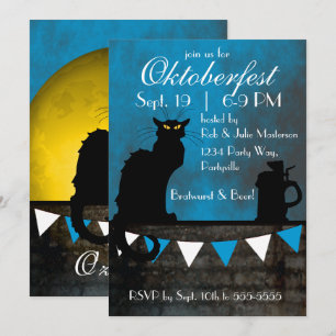 Invitation Conversation Noir Oktoberfest