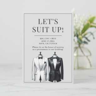 Invitation Convient À Groomsman Usher Meilleur Homme Tuxedo I