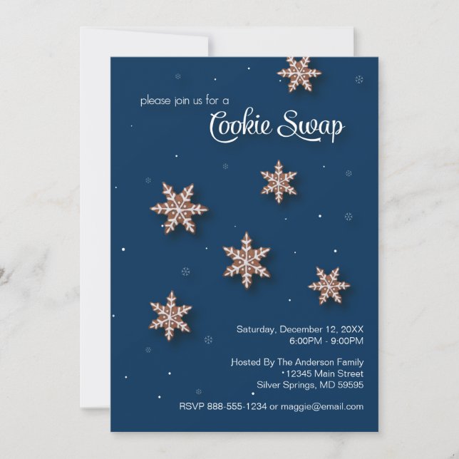 Invitation Cookie Swap Exchange (Devant)