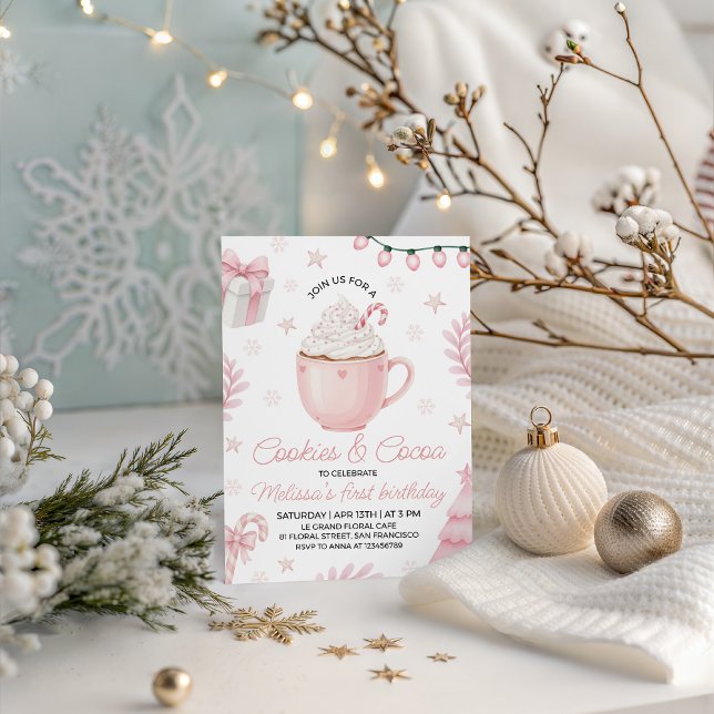 Invitation Cookies and Cocoa Birthday (Créateur téléchargé)