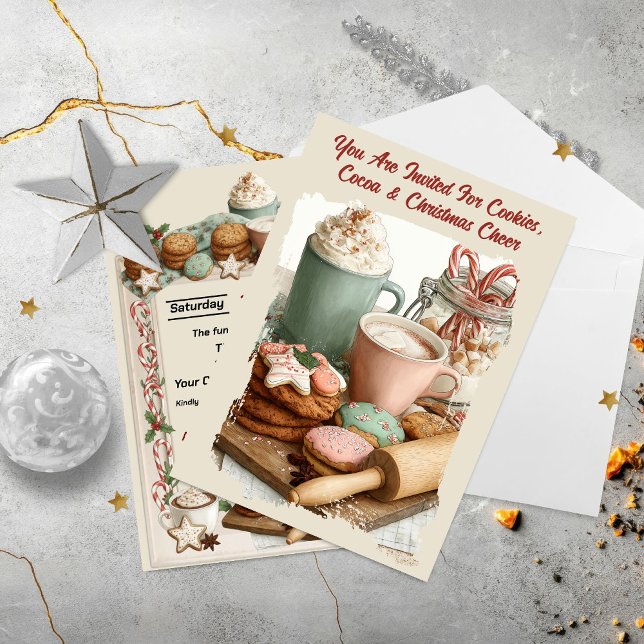 Invitation Cookies, Cocoa & Christmas Cheer (Créateur téléchargé)