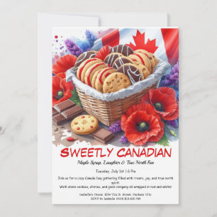 Invitation Cookies & Coquelicots Douceur Canadienne