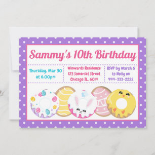 Invitation Cookies de Pâques Pâtisseries et Friandises Fête d