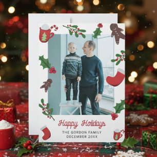 Invitation Cookies et cacao Noël Fêtes sur mesure Cute