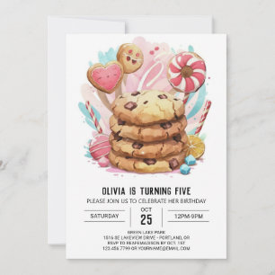 Invitation Cookies pour enfants modifiables amusants Annivers