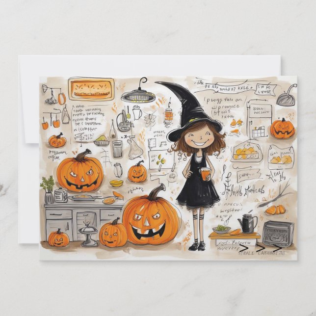 Invitation Cookup Halloween (Devant)