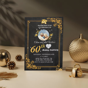 Invitation Cool 25e 40e 10e 75e 60e anniversaire de mariage